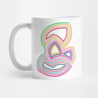 Bright Interlocking Lines Mug
